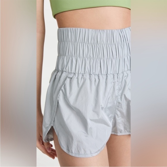 Free People Movement • The Way Home Shorts Arctic Mist Gray Silver Size Small - Picture 4 of 11